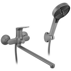 Набір змішувачів для ванної кімнати Kroner Linz-GRN070 + змішувач Linz-GRN010 сірий CVS30159