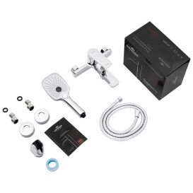 Набор смесителей для ванной Kroner Makon-C060 + смеситель Makon-C010 хром CVS30157