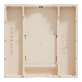 Накладка для розетки RJ45 Schneider Electric Unica New 2 модуль бежевий NU941144