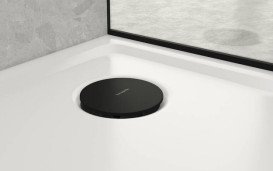 Накладка для зливу душового піддону Hansgrohe RainDrain Staro чорний матовий 60058670