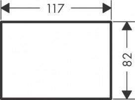 Накладка для змішувача Hansgrohe Axor MyEdition 117 мм метал шліфований чорний хром 47905340