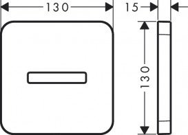 Накладка для верхнього душу Hansgrohe Axor ShowerSolutions хром 35214000