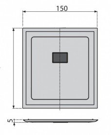 Накладка до змивні пристрою AlcaPlast для пісуара К1943-ND