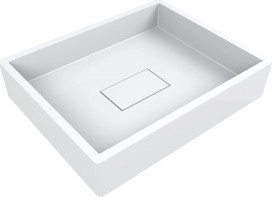 Накладка на злив для раковини Miraggio Carpi Miramarble мармур білий матовий 0001915