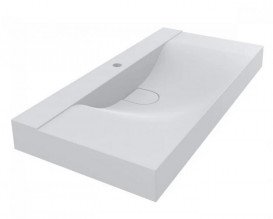 Накладка на слив для раковины Miraggio Fly Miramarble литой мрамор белый глянцевый 0001918