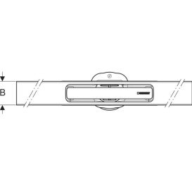 Накладна панель для ринви Geberit CleanLine30 30–90 см нержавіюча сталь матова 154.501.KS.1