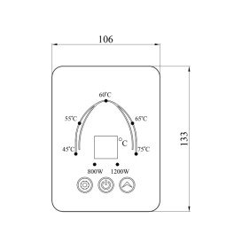Наклейка панели управления для водонагревателей Kroner Flacher CV031634