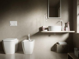 Напольный унитаз безободковый Hatria Bianca 36х52 см санфарфор белый Y3AL01