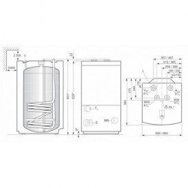 Напольный водонагреватель косвенного нагрева Bosch ST 160-2E 7719003445