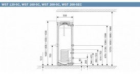 Напольный водонагреватель косвенного нагрева Bosch WST 120-5C 8718543056