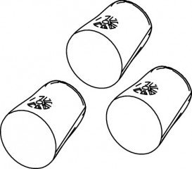 Насадка душової головки для унітазу-біде TECE TECEone мала 90° 3 шт 9820406