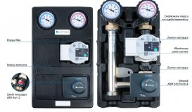 Насосна група Afriso PrimoTherm K 180-2 DN25 із змішувальним клапаном приводом ARM 343 та насосом Wilo 77814