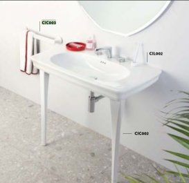 Настінний тримач для рушників ArtCeram Civitas білий глянсовий CIC003 01; 00