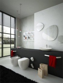 Настенный держатель для полотенец ArtCeram Postit 46 см белый глянцевый PSC003 01;00