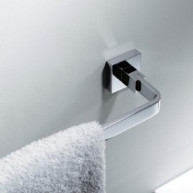 Настінний тримач для рушників Kraus Aura латунь хром KEA-14437CH