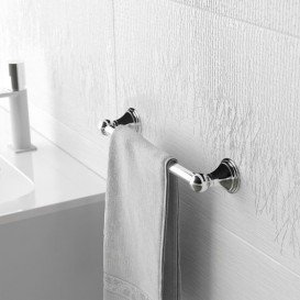 Настінний тримач для рушників Sonia Genoa латунь хром 107094