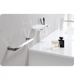 Настінний тримач для рушників Sonia S-Cube латунь хром 166787