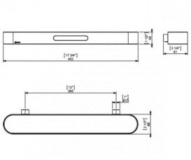 Настінний тримач для рушників Sonia S5 нержавіюча сталь хром 153008