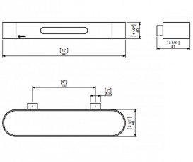 Настінний тримач для рушників Sonia S5 нержавіюча сталь хром 152995