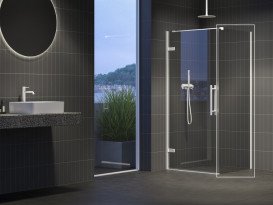 Неподвижная стенка для душа Ravak Cool! COPS-100 профиль белый матовый стекло transparent X9VVA0E00Z1