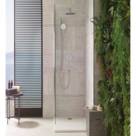 Неподвижная стенка для душа Ravak Domospa Walk In-120 профиль полированный алюминий стекло transparent RKUC500016