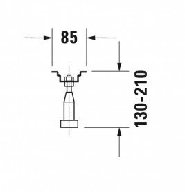 Ніжки для для ванн і душових піддонів з акрилу Duravit 790105000000000