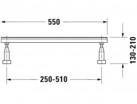 Ніжки для для ванн і душових піддонів з акрилу Duravit 790105000000000