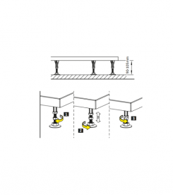 Ножки для душевого поддона из литого камня Radaway Giaros M8 NB003-M8