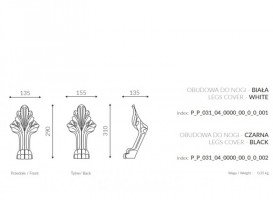 Ножки для ванны Marmorin Fama декоративные литой камень белый 566 016 01