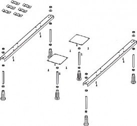 Ножки для ванны Riho Plus металл POOTSET07