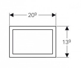 Облицовочная рамка к смывной клавише Geberit Omega 60 хром глянцевый 115.086.21.1