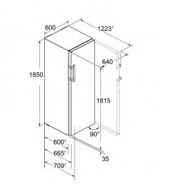 Однокамерний холодильник Liebherr KBes 4374 Premium BioFresh нержавіюча сталь/легована сталь SmartSteel KBes 4374
