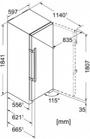 Однокамерний холодильник Liebherr SKef 4260 Comfort нержавіюча сталь з покриттям SmartSteel/сталь сріблястий SKef 4260