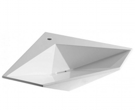 Раковина для ванной подвесная Olympia коллекция Crystal белая 34.KR