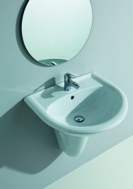 Раковина для ванної на п'єдестал Olympia колекція Federica біла 08.40