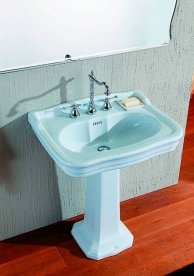 Раковина для ванной на пьедестал Olympia коллекция Impero белая 08.11