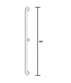 Опорний поручень вертикальний Hatria Autonomy білий Y0D7