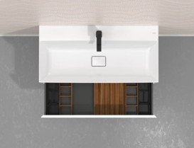 Органайзер для тумби Hansgrohe IntraStoris 11,5х32 см темний горіх 54227630