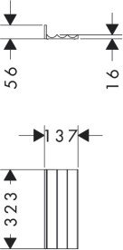 Організатор Hansgrohe IntraStoris 320 для тумби Xevolos 480/475 темний горіх 54230630