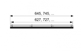 Основа для плитки TECE TECEdrainline Plate для душевого трапа полированная 1200 мм нержавеющая сталь 601270