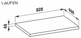 Основа/підставка під меблевий модуль Laufen Boutique 90х50 см підлогова ЛДСП світлий дуб H4092301502501