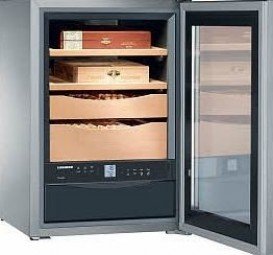 Отдельностоящий сигарный шкаф Liebherr ZKes 453 Humidor стеклопакет с УФ-фильтром/нержавеющая сталь ZKes 453-20 001