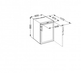 Окремостояча винна шафа Liebherr WKb 1812 Vinothek тонований склопакет/сталь чорний WKb 1812-22 001