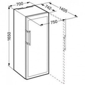 Окремостояча винна шафа Liebherr WKes 4552 GrandCru тонований склопакет/нержавіюча сталь WKes 4552