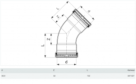 Відвід 45° Viega Prestabo XL 1126XL 88.9 нелегована сталь 597627