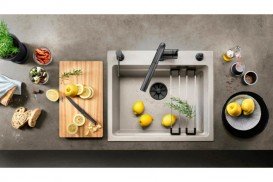 Відвідна арматура Blanco InFino® з переливом чорний матовий 239975