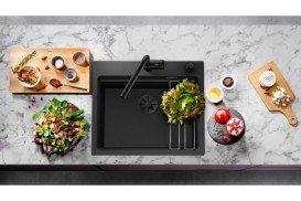 Відвідна арматура Blanco InFino® з переливом чорний матовий 239975