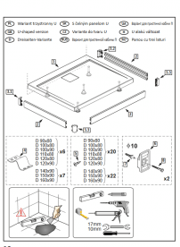Панель для піддону Radaway Argos D 110 см алюміній хром 001-510104001
