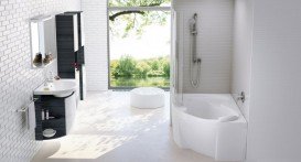 Панель для кутової ванни ліва Ravak A Rosa 95 150 L фронтальна акрил CZ55100A00