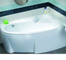 Панель для ванной Ravak Asymmetric 150 правосторонняя с креплением акрил белый CZ45100000